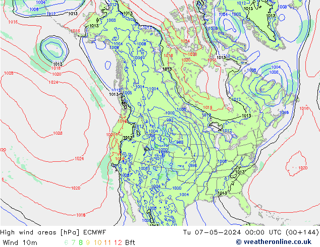 High wind areas ECMWF mar 07.05.2024 00 UTC