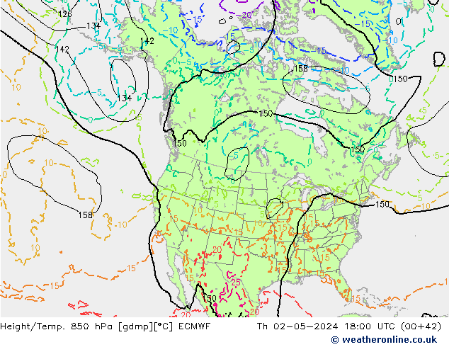 Z500/Rain (+SLP)/Z850 ECMWF Th 02.05.2024 18 UTC