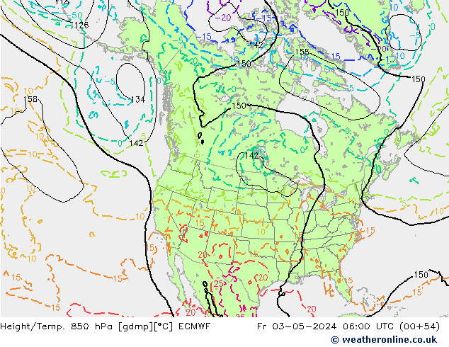 Z500/Regen(+SLP)/Z850 ECMWF vr 03.05.2024 06 UTC