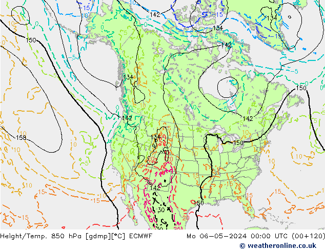 Z500/Regen(+SLP)/Z850 ECMWF ma 06.05.2024 00 UTC