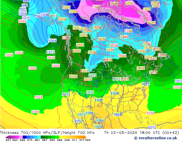 Thck 700-1000 hPa ECMWF Th 02.05.2024 18 UTC