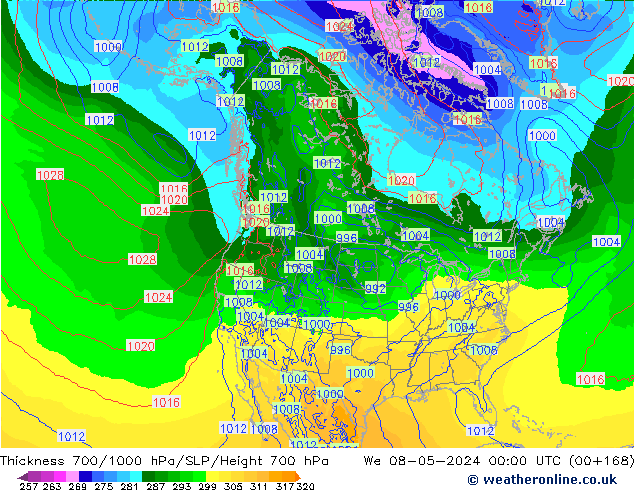 Thck 700-1000 hPa ECMWF  08.05.2024 00 UTC