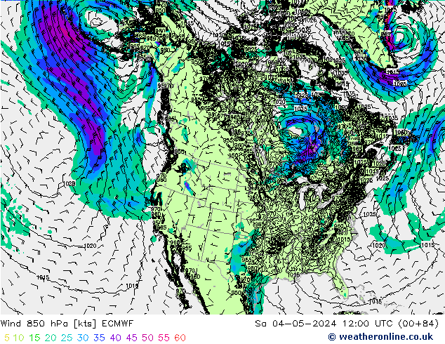 Wind 850 hPa ECMWF Sa 04.05.2024 12 UTC