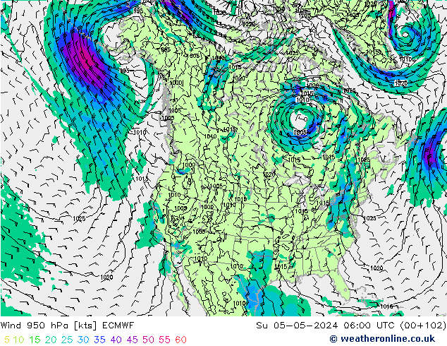  950 hPa ECMWF  05.05.2024 06 UTC