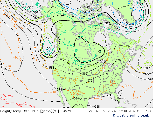 Z500/Regen(+SLP)/Z850 ECMWF za 04.05.2024 00 UTC