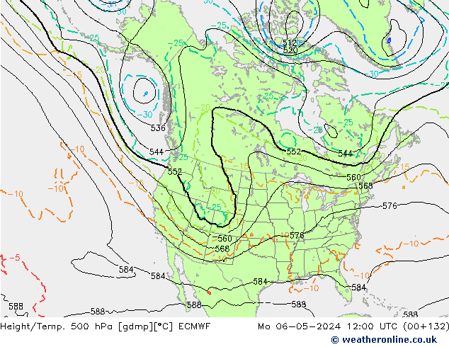 Z500/Rain (+SLP)/Z850 ECMWF Seg 06.05.2024 12 UTC