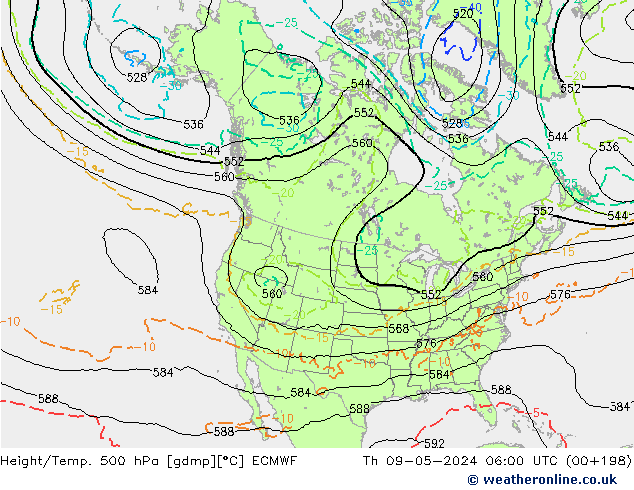 Z500/Rain (+SLP)/Z850 ECMWF ��� 09.05.2024 06 UTC