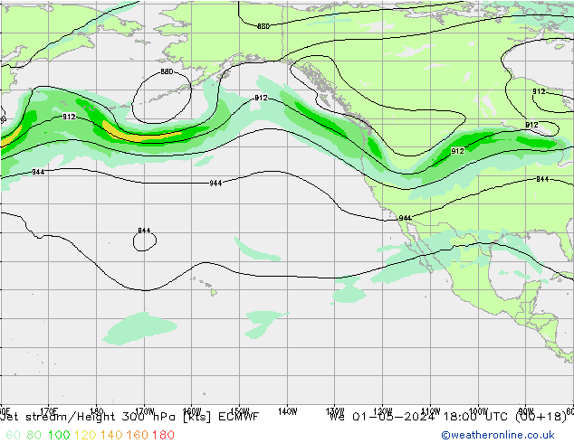 Polarjet ECMWF Mi 01.05.2024 18 UTC