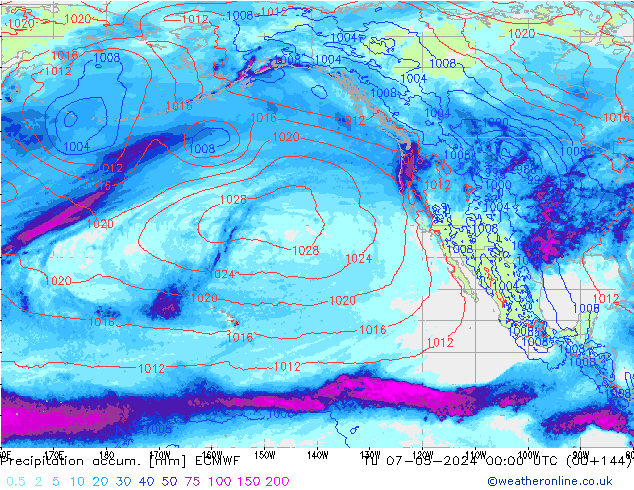 Nied. akkumuliert ECMWF Di 07.05.2024 00 UTC