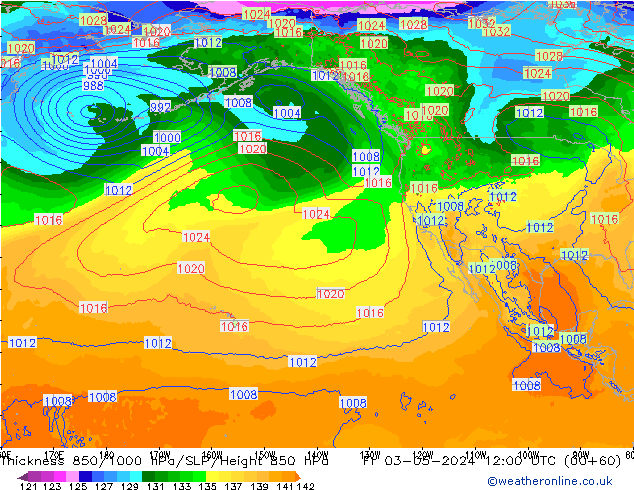 Thck 850-1000 hPa ECMWF pt. 03.05.2024 12 UTC