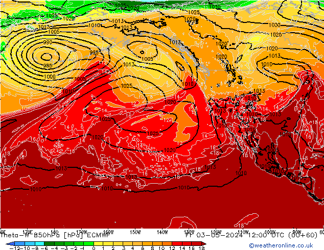 Theta-W 850hPa ECMWF Fr 03.05.2024 12 UTC