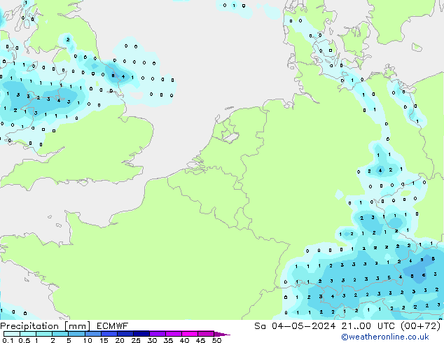 Precipitation ECMWF Sa 04.05.2024 00 UTC