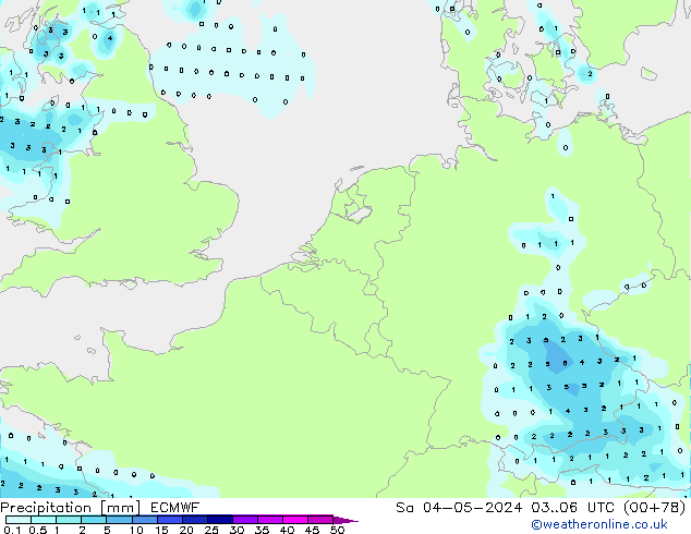 Précipitation ECMWF sam 04.05.2024 06 UTC