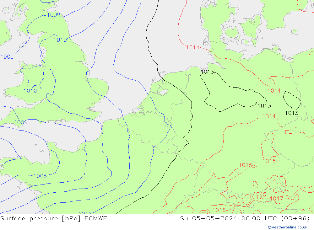 Bodendruck ECMWF So 05.05.2024 00 UTC