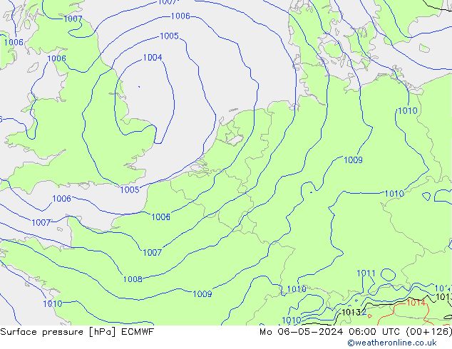 pression de l'air ECMWF lun 06.05.2024 06 UTC