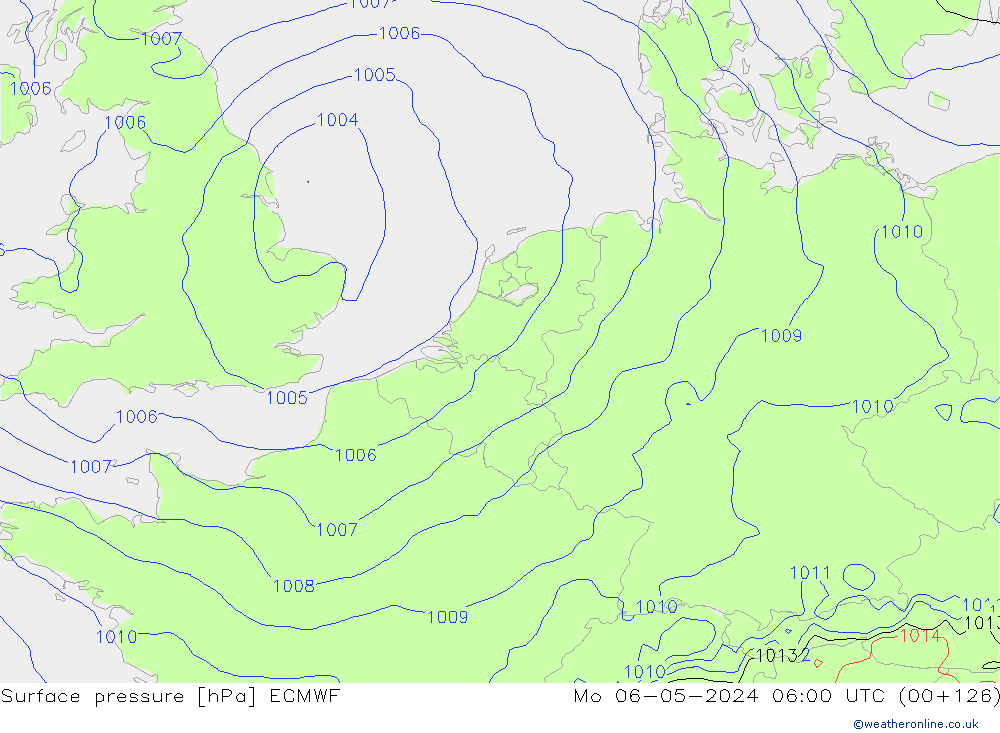 pression de l'air ECMWF lun 06.05.2024 06 UTC