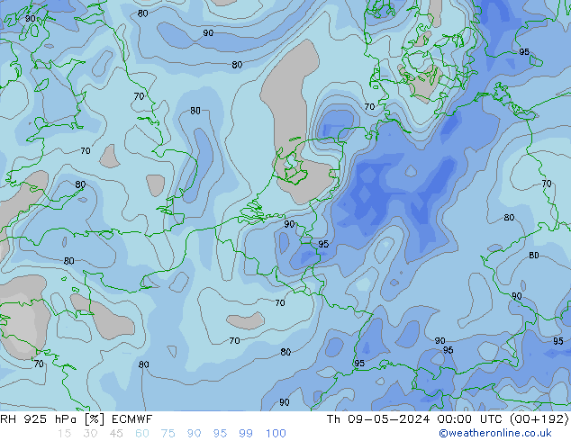 RV 925 hPa ECMWF do 09.05.2024 00 UTC