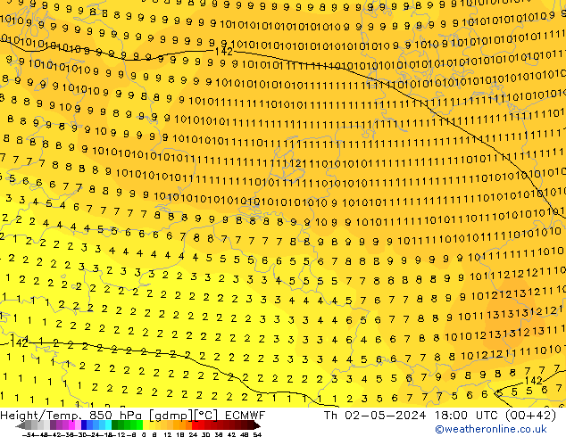 Z500/Regen(+SLP)/Z850 ECMWF do 02.05.2024 18 UTC