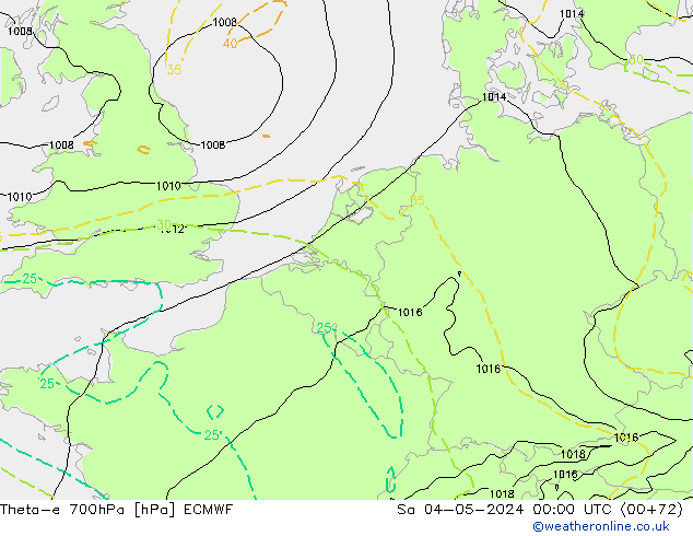 Theta-e 700hPa ECMWF sáb 04.05.2024 00 UTC