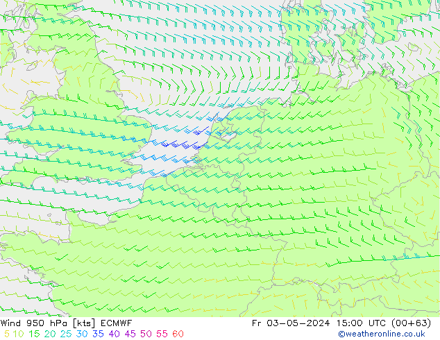  950 hPa ECMWF  03.05.2024 15 UTC