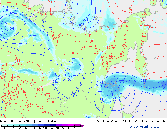 opad (6h) ECMWF so. 11.05.2024 00 UTC