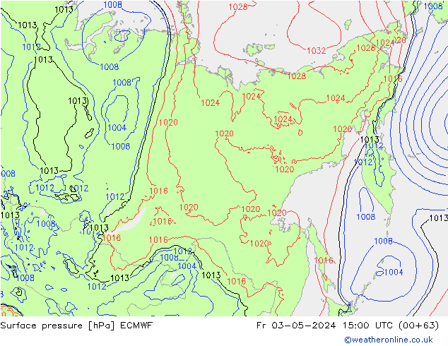 Surface pressure ECMWF Fr 03.05.2024 15 UTC