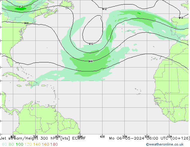 Straalstroom ECMWF ma 06.05.2024 06 UTC