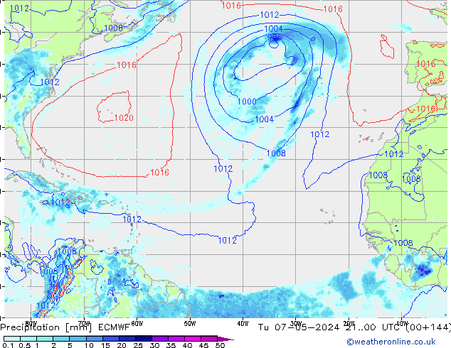 Yağış ECMWF Sa 07.05.2024 00 UTC