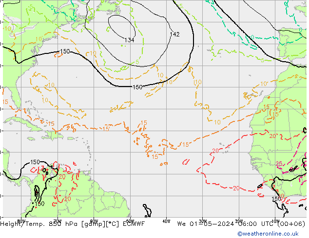Z500/Rain (+SLP)/Z850 ECMWF ср 01.05.2024 06 UTC