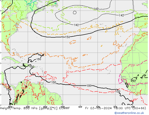 Z500/Rain (+SLP)/Z850 ECMWF Fr 03.05.2024 18 UTC