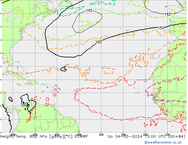 Z500/Rain (+SLP)/Z850 ECMWF So 04.05.2024 12 UTC