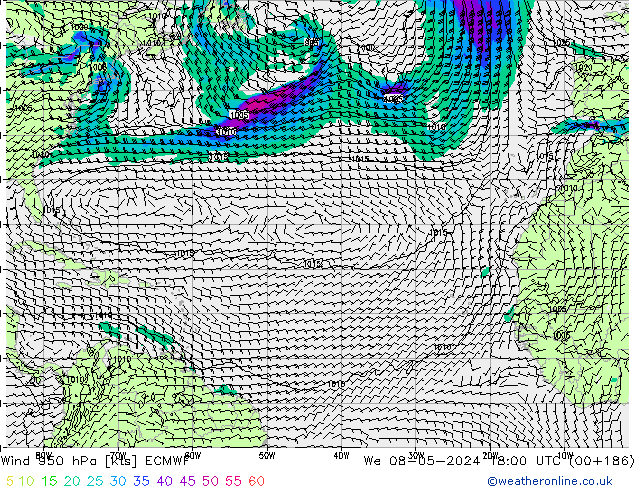 Wind 950 hPa ECMWF We 08.05.2024 18 UTC