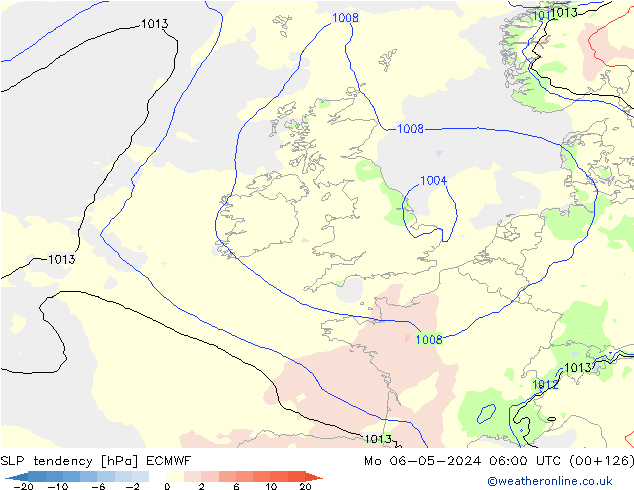 Y. Basıncı eğilimi ECMWF Pzt 06.05.2024 06 UTC