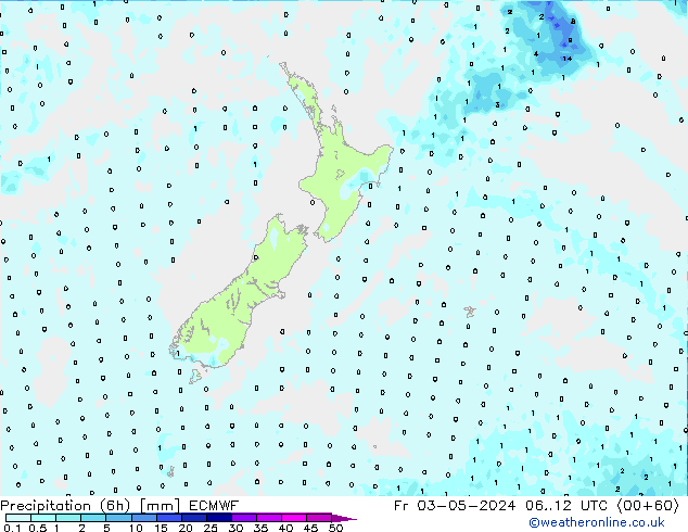 Z500/Rain (+SLP)/Z850 ECMWF Fr 03.05.2024 12 UTC