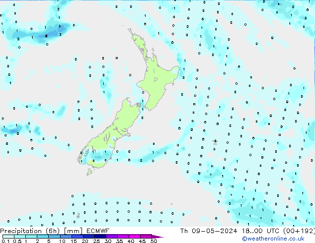 Z500/Rain (+SLP)/Z850 ECMWF jeu 09.05.2024 00 UTC