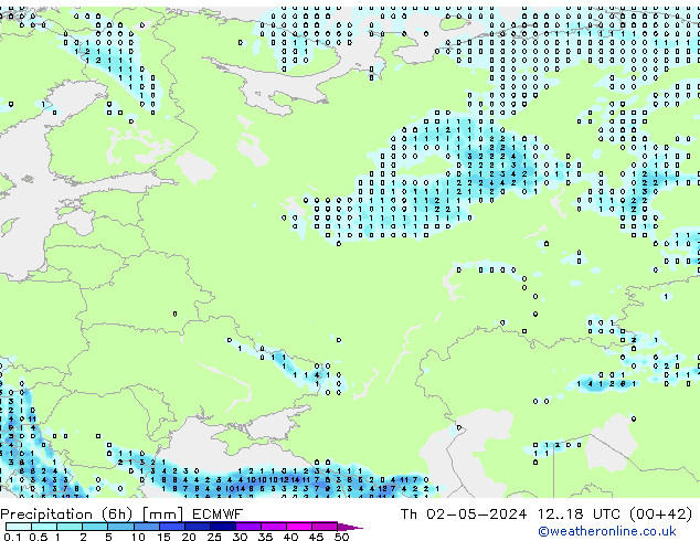 Z500/Yağmur (+YB)/Z850 ECMWF Per 02.05.2024 18 UTC