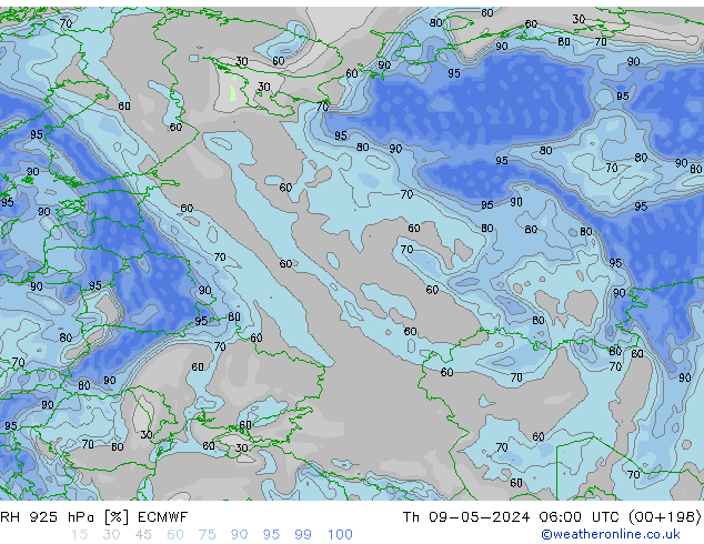 RV 925 hPa ECMWF do 09.05.2024 06 UTC