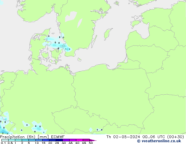 Z500/Regen(+SLP)/Z850 ECMWF do 02.05.2024 06 UTC