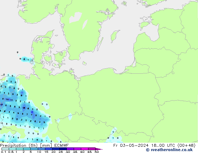 Z500/Rain (+SLP)/Z850 ECMWF ven 03.05.2024 00 UTC