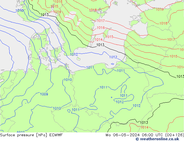 pression de l'air ECMWF lun 06.05.2024 06 UTC