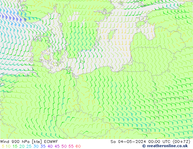  900 hPa ECMWF  04.05.2024 00 UTC