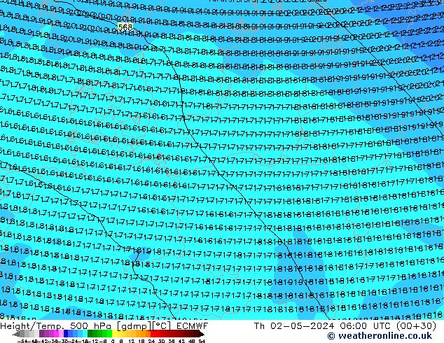 Z500/Regen(+SLP)/Z850 ECMWF do 02.05.2024 06 UTC