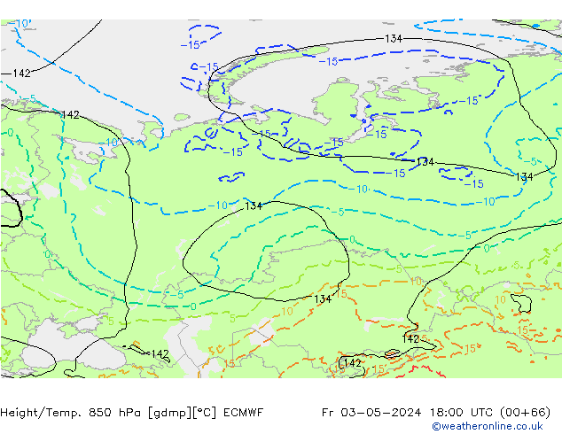 Z500/Rain (+SLP)/Z850 ECMWF Fr 03.05.2024 18 UTC