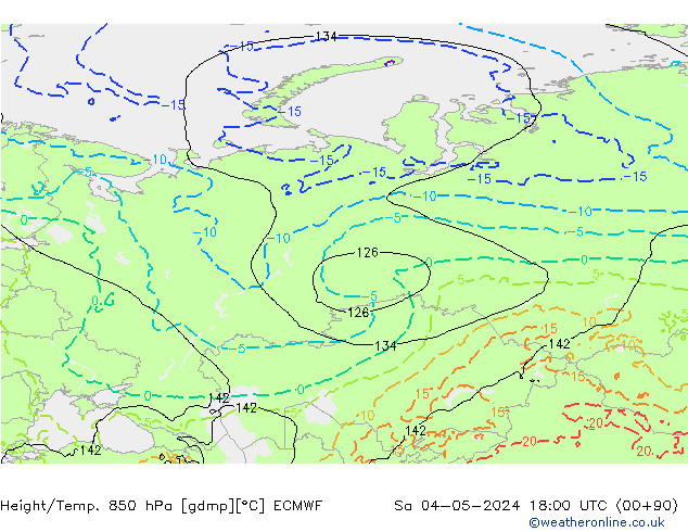 Z500/Rain (+SLP)/Z850 ECMWF So 04.05.2024 18 UTC