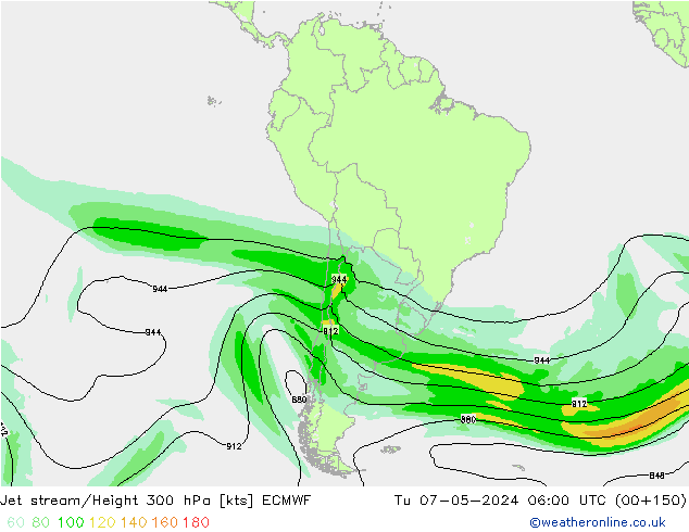 джет ECMWF вт 07.05.2024 06 UTC