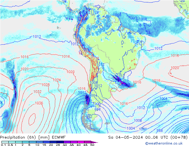 Z500/Regen(+SLP)/Z850 ECMWF za 04.05.2024 06 UTC