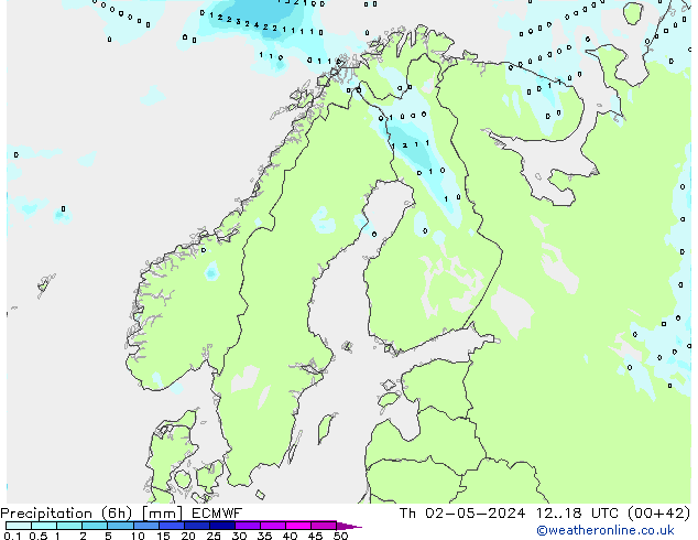 Z500/Yağmur (+YB)/Z850 ECMWF Per 02.05.2024 18 UTC