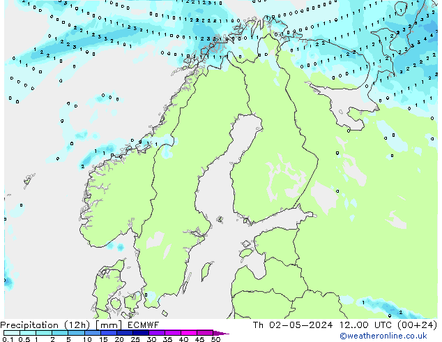 Nied. akkumuliert (12Std) ECMWF Do 02.05.2024 00 UTC