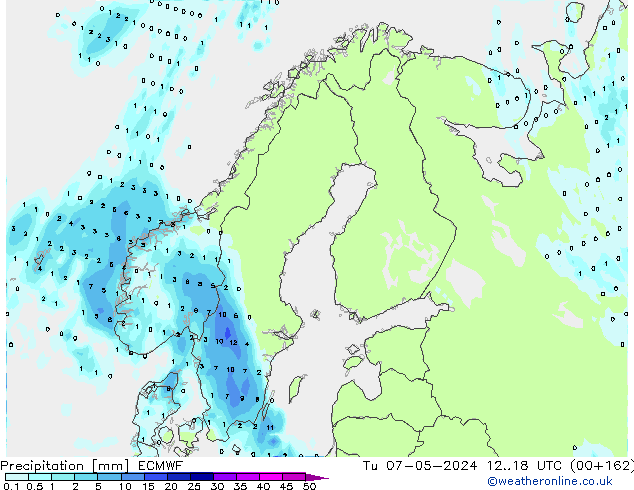 opad ECMWF wto. 07.05.2024 18 UTC