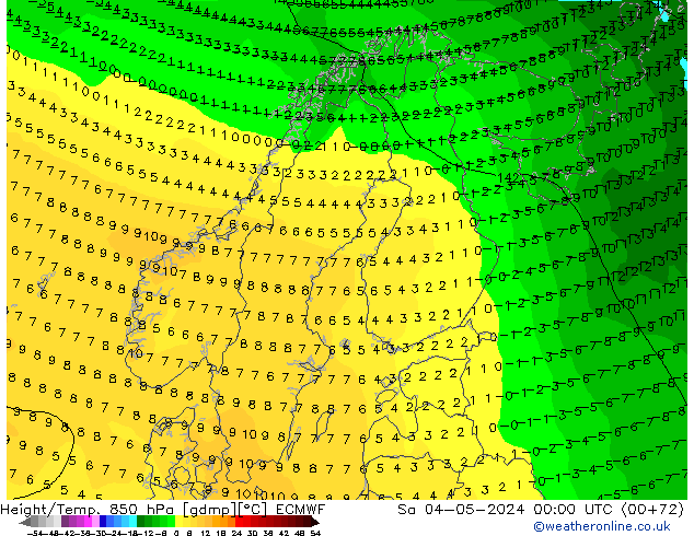 Z500/Regen(+SLP)/Z850 ECMWF za 04.05.2024 00 UTC